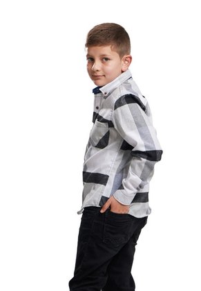 Camisa Leñadora Niño Gris Deusero