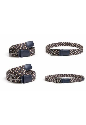 Correa Tejida Eslastica Pemium  Azul Grafito