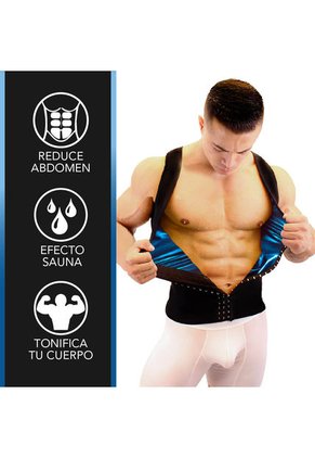 Faja Chaleco Deportivo Térmico Reductor De Abdomen Para Hombre