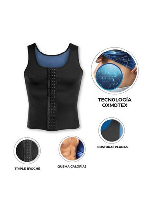 Faja Chaleco Deportivo Térmico Reductor De Abdomen Para Hombre