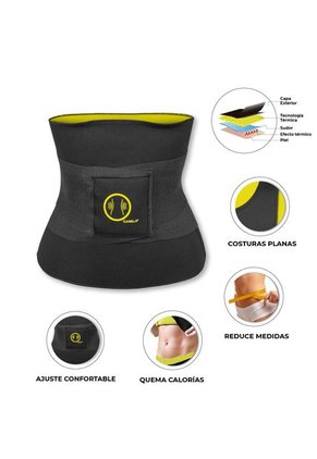 Faja Cinturilla Reductora Avispa Para Hacer Ejercicio Adelgazante Moldeadora Abdomen Para Mujer + Gel Reductor De Abdomen 120 Ml