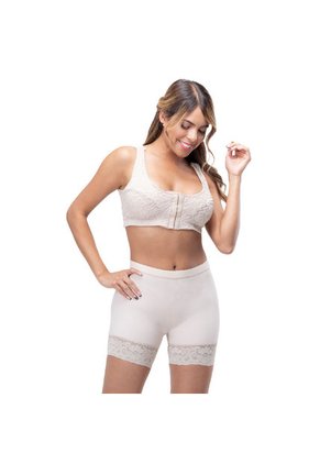 Panty Levanta Cola Control Abdomen Moldeadora Para Mujer Beige Fajas Canela