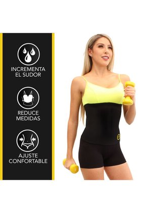 Faja Cinturilla Térmica Reductora Moldeadora De Abdomen Para Mujer En Neopreno + Gel Reductor De Abdomen 120 Ml