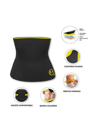 Faja Cinturilla Térmica Reductora Moldeadora De Abdomen Para Mujer En Neopreno + Gel Reductor De Abdomen 120 Ml