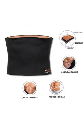 Faja Cinturilla En Cobre Térmico Reductora Adelgazante De Abdomen Para Hombre Fajas Canela