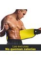 Faja Cinturilla Reductora De Abdomen Hot Waist Trainer Negro Amarillo Unisex 1927U de Canela By Elvira Burgos