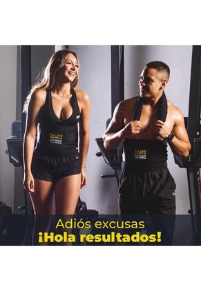 Faja Cinturilla Reductora De Abdomen Hot Waist Trainer Negro Amarillo Unisex 1927U