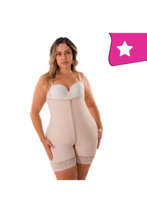 Body Fajas Reductora Con Tirantas Levanta Cola Control Abdomen Para Mujer