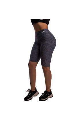 Leggins Biker Lycra Deportiva Control Abdomen Levanta Cola Para Mujer Azul Jaspe 762135
