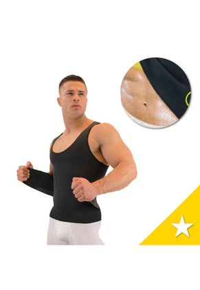 Faja Chaleco Deportivo Térmico Reductor De Abdomen Para Adelgazar Para Hombre Lleva Gratis Cinturón De Fuerza 19302