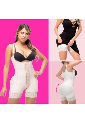 Faja Control Abdomen Modelador De Figura Con Broches Levanta Cola Para Mujer Invisible Bajo La Ropa 3010 Fajas Canela