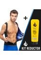 Faja Chaleco Deportivo Térmico Reductor De Abdomen Para Hombre + Gel Reductor De Abdomen 120 Ml de Canela By Elvira Burgos