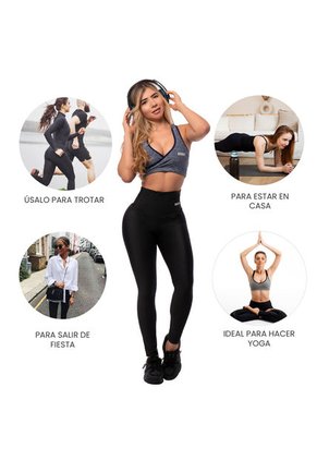 Leggins Pretina Termica Reductora Cintura Alta Deportivo Levanta Cola Para Mujer