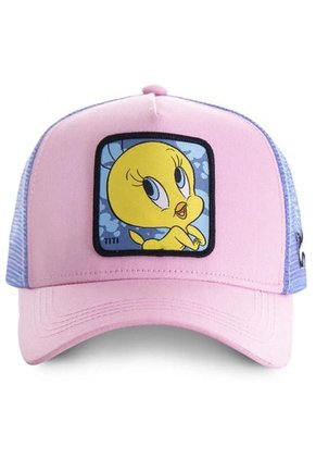 Gorra Malla Capslab Looney Tunes Piolín Tweety Rosa