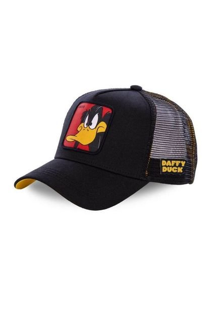 Gorra Malla Capslab Looney Tunes Pato Lucas Daffy Duck Black