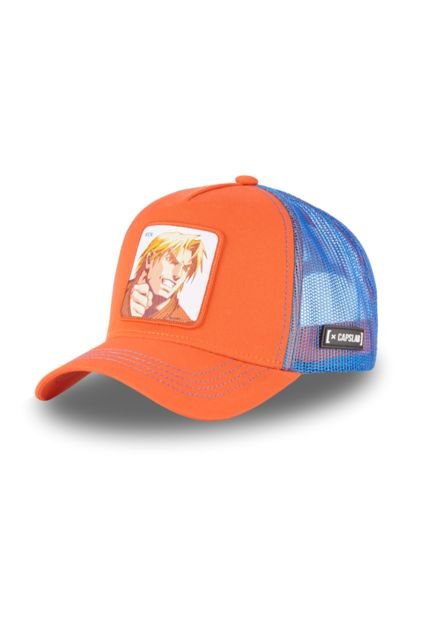 Gorra Malla Capslab Street Fighter Ken - Orange