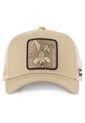 Gorra Malla Capslab Looney Tunes Wile E. Coyote Beige de Capslab