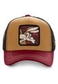 Gorra Malla Capslab Looney Tunes Coyote Orange Red de Capslab