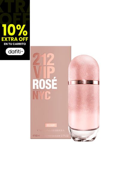 Perfume 212 Vip Rose Elixir De Carolina Herrera Para Mujer 80 Ml