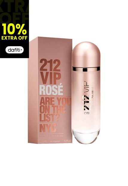 Perfume 212 Vip Rose De Carolina Herrera Para Mujer 125 Ml