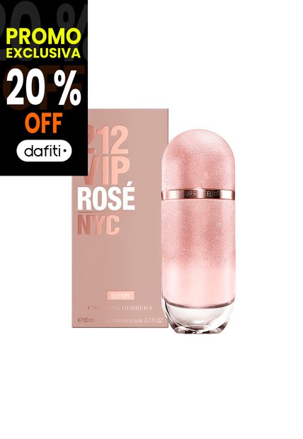 Perfume 212 Vip Rose Elixir De Carolina Herrera Para Mujer 80 Ml
