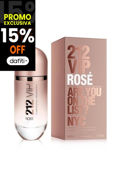 Perfume 212 Vip Rose De Carolina Herrera Para Mujer 80 Ml