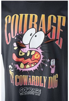 Camiseta De Coraje El Perro Cobarde Regular Fit Para Hombre XL