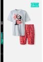 Pijama De Billy Y Mandy Gris Y Roja De Pantalón Corto Para Hombre M de CARTOON NETWORK