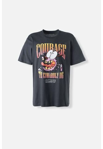 Camiseta De Coraje El Perro Cobarde Regular Fit Para Hombre L CARTOON NETWORK