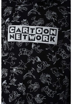 Buzo De Cartoon Network Negro Con Capucha Para Hombre XL