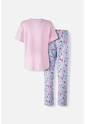 Pijama De Coraje De Pantalón Largo Multicolor Para Mujer XL