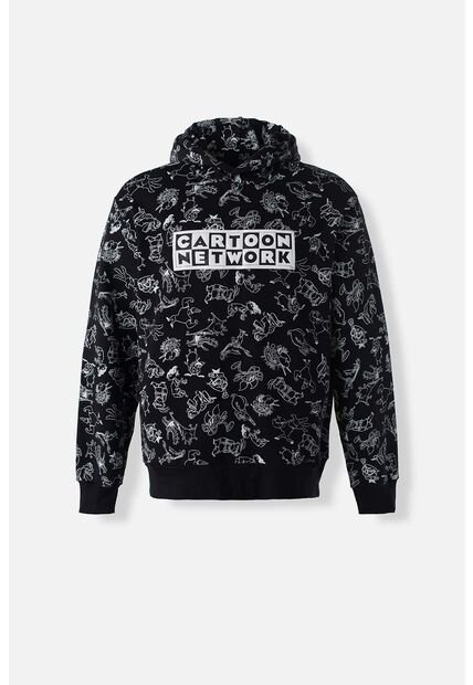 Buzo De Cartoon Network Negro Con Capucha Para Hombre