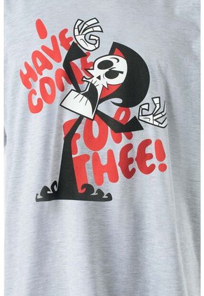 Pijama De Billy Y Mandy Gris Y Roja De Pantalón Corto Para Hombre XL