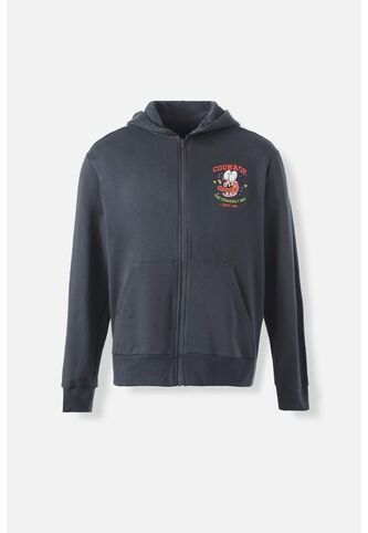 Buzo De Coraje Gris Con Capucha Para Hombre S CARTOON NETWORK