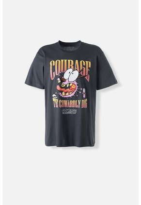 Camiseta De Coraje El Perro Cobarde Regular Fit Para Hombre M