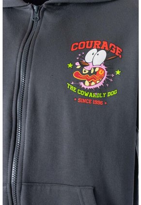 Buzo De Coraje Gris Con Capucha Para Hombre XL