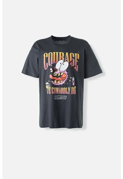 Camiseta De Coraje El Perro Cobarde Regular Fit Para Hombre S