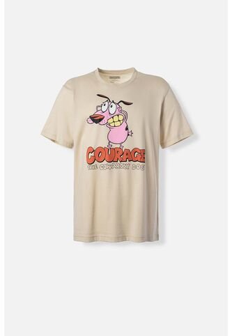 Camiseta De Coraje Regular Fit Para Hombre L CARTOON NETWORK