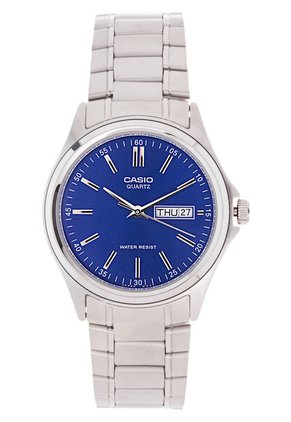 Reloj Casio Plateado-Azul