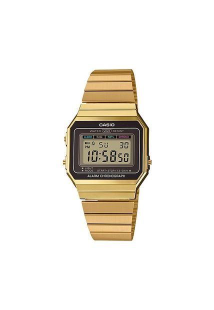 Reloj Para Unisex Casio A700Wg A700Wg-9Adf Dorado