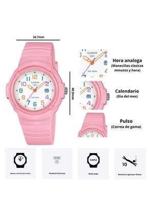 Reloj Casio Referencia LX-800H-4A Diseño Juvenil
