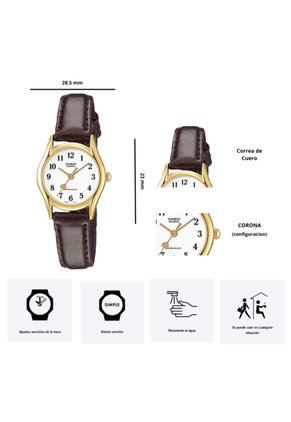 Reloj Casio Dama LTP-1094Q-7B2 Diseño Elegante