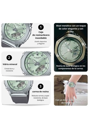 Reloj Casio G-SHOCK Modelo GM-S2110-3A Deportivo