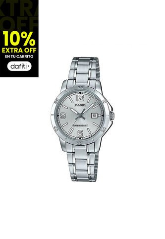 Reloj Para Mujer Casio Ltpv004D-7B2Udf Plateado Casio