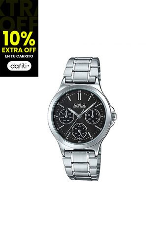 Reloj Para Mujer Casio Fashion Ltp Ltp-V300D-1A Plateado Casio
