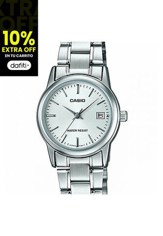 Reloj Para Mujer Casio Ltp_V002D_7A Plateado Casio