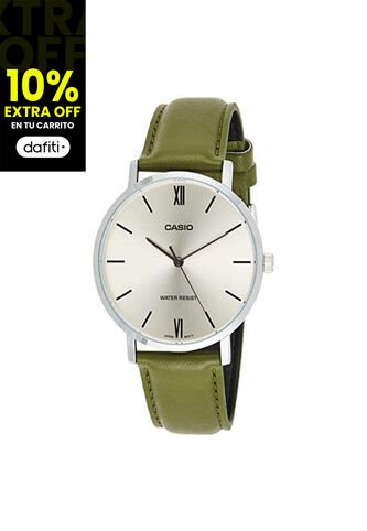 Reloj Para Mujer Casio Casio Mtp-Vt01L-3Budf Verde Casio