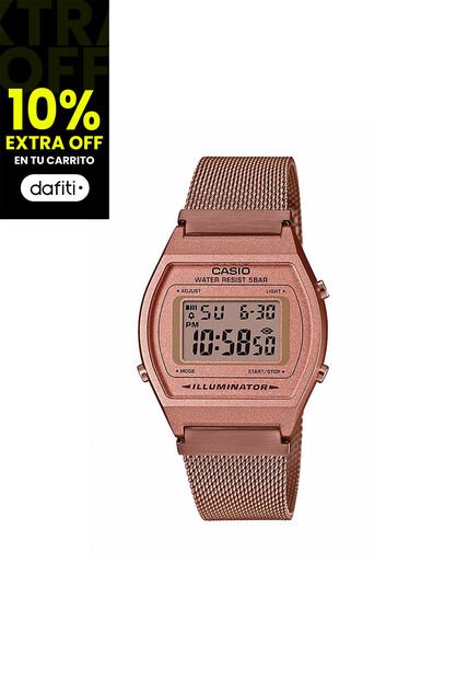 Reloj Para Mujer Casio Vintage B640Wmr5Adf Oro Rosa