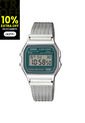 Reloj Casio Modelo A158WEM-3DF Plateado Unisex de Casio