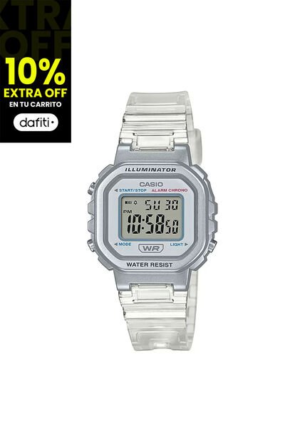 Reloj Casio Modelo LA-20WHS-7A Transparente Mujer